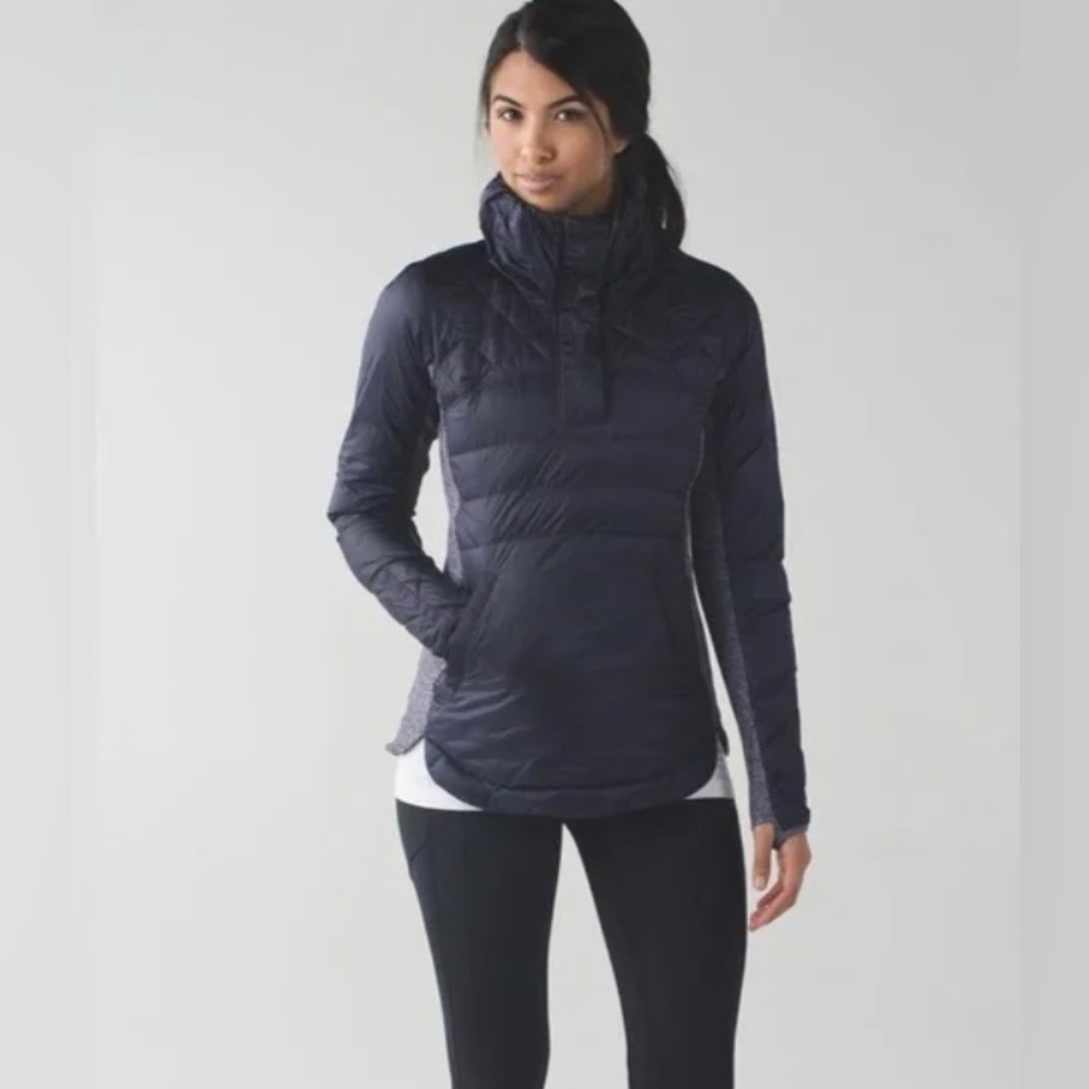 Lululemon Down for a Run Pullover Black Grape